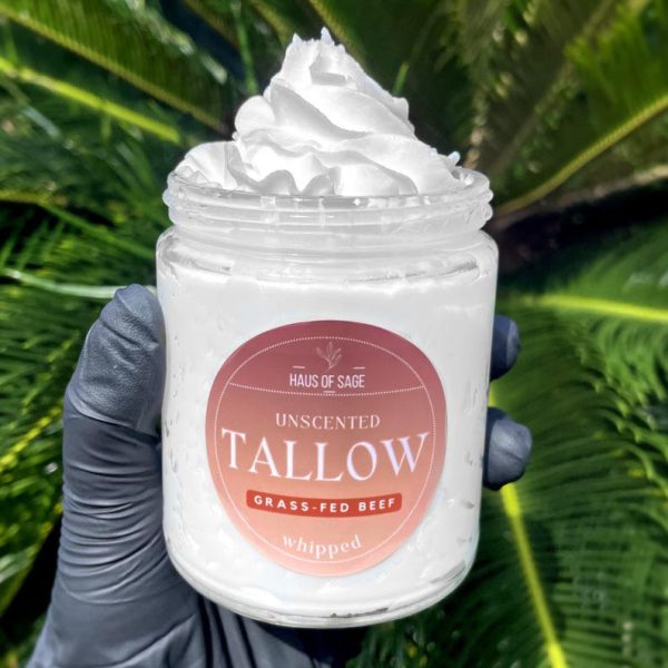 Grass-fed Beef Tallow + Vitamin E Oil Moisturizer • Unscented • No Chemicals, Additives or Fillers • Organic