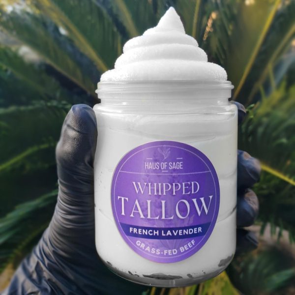 Lavender Tallow Moisturizer • Whipped Grass-fed Beef Tallow • No Chemicals, Additives or Fillers • Organic